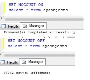 Screenshot of error