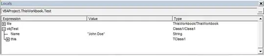 clean locals toolwindow