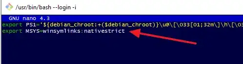 set the env var