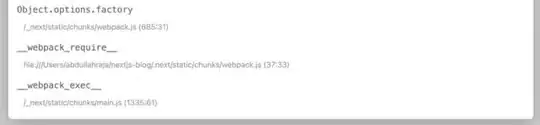 Screenshot of error (2)