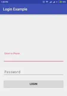 Login Screen
