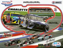 2018 Bank of America Roval 400 program cover, with artwork by NASCAR artist Sam Bass.