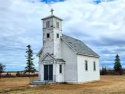 St. John the Baptist Roman Catholic Church near Ledwyn in the Municipality of Bifrost – Riverton.
