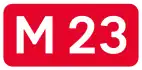 Highway M23 shield}}