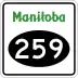 Provincial Road 259 marker