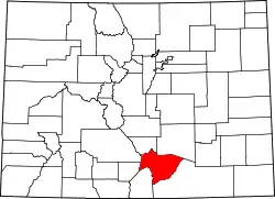Location within the U.S. state of Colorado