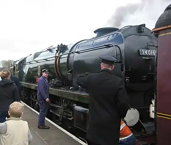Image 1A train on the Watercress Line (from Portal:Hampshire/Selected pictures)