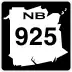 Route 925 marker