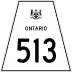 Highway 513 marker