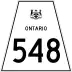 Highway 548 marker