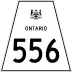 Highway 556 marker