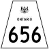 Highway 656 marker