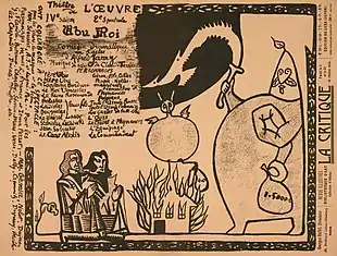 Image 14Programme for Ubu Roi, by Alfred Jarry (restored by Adam Cuerden) (from Wikipedia:Featured pictures/Culture, entertainment, and lifestyle/Theatre)