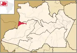 Location in Amazonas state