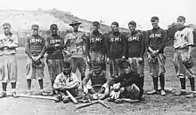 Marine baseball team in Managua, Nicaragua, 1915